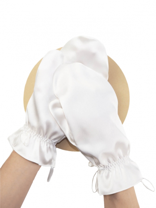 Шёлковые рукавицы для полировки волос