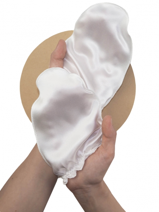 Шёлковые мини-рукавицы для массажа и полировки лица