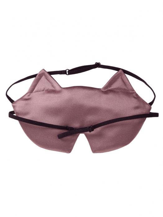 Пятислойная маска для сна из трёх видов натурального шёлка, ORCHID CAT